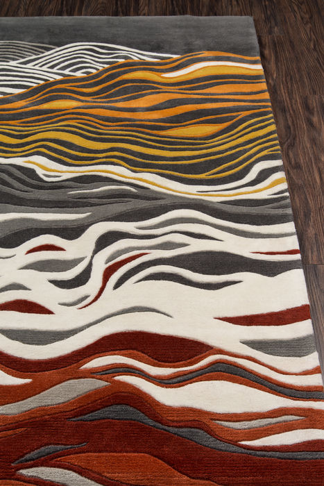 Momeni NEW WAVE Green Round 71 X 71 Area Rug NEWWANW144GRY790R 804-94065 Image 2