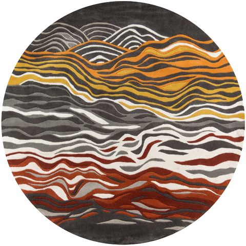 Momeni NEW WAVE Green Round 71 X 71 Area Rug NEWWANW144GRY790R 804-94065 Image 0
