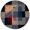 Momeni NEW WAVE Multicolor Round 51 X 51 Area Rug NEWWANW-54BLU590R 804-94293 Thumb 0