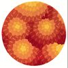 Momeni NEW WAVE Orange Round 51 X 51 Area Rug NEWWANW-69ORG590R 804-94323 Thumb 0