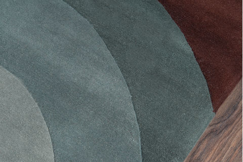 Momeni NEW WAVE Grey Round 51 X 51 Area Rug NEWWANW-82TEL590R 804-94373 Image 1
