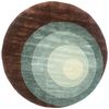 Momeni NEW WAVE Grey Round 51 X 51 Area Rug NEWWANW-82TEL590R 804-94373 Thumb 0