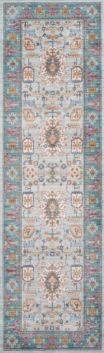Momeni RUSTIC ROMANCE Blue Runner 20 X 80 Area Rug RUSTIRR-05TEL2380 804-94953 Image 0