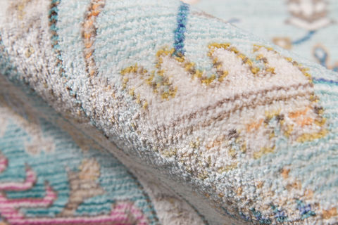 Momeni RUSTIC ROMANCE Blue 80 X 100 Area Rug RUSTIRR-05TEL80A2 804-94956 Image 3