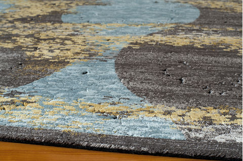 Momeni VOGUE Blue 80 X 110 Area Rug VOGUEVG-02BLU80B0 804-95663 Image 1