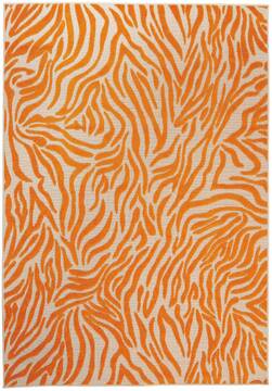 Nourison Aloha Orange Rectangle 8x10 ft Polypropylene Carpet 95892