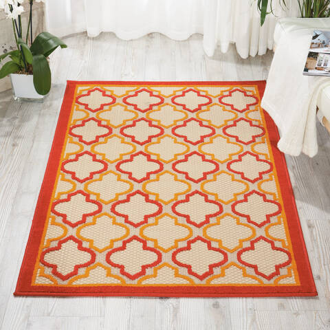 Nourison Aloha Red 28 X 40 Area Rug 805-95914 Image 3