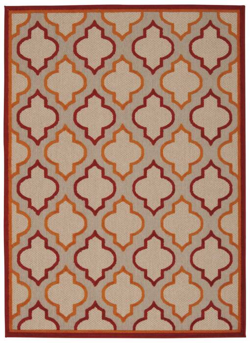 Nourison Aloha Red 96 X 130 Area Rug 805-95918 Image 0
