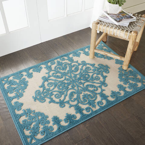 Nourison Aloha Blue 28 X 40 Area Rug 805-95919 Image 4