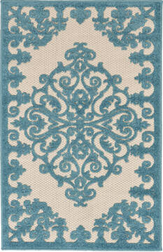 Nourison Aloha Blue 2'8" X 4'0" Area Rug  805-95919