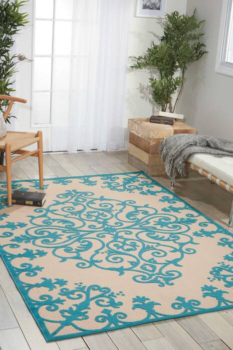 Nourison Aloha Blue 96 X 130 Area Rug 805-95923 Image 3