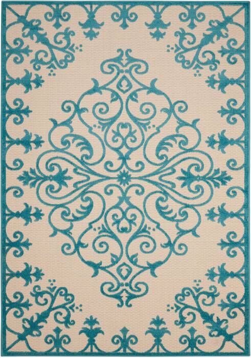 Nourison Aloha Blue 96 X 130 Area Rug 805-95923 Image 0