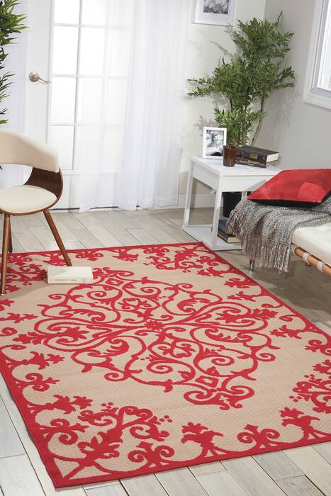 Nourison Aloha Red 710 X 106 Area Rug 805-95941 Image 3