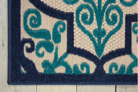 Nourison Aloha Blue 96 X 130 Area Rug 805-95950 Image 1