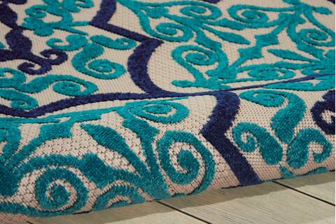 Nourison Aloha Blue 96 X 130 Area Rug 805-95950 Image 2