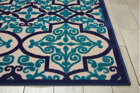 Nourison Aloha Blue 96 X 130 Area Rug 805-95950 Image 4