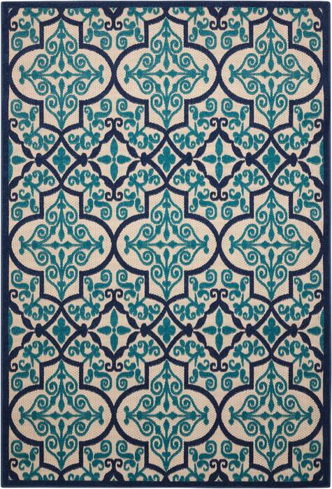 Nourison Aloha Blue 96 X 130 Area Rug 805-95950 Image 0