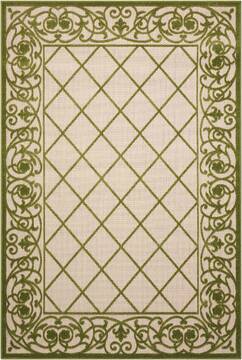 Nourison Aloha Green Rectangle 10x13 ft Polypropylene Carpet 95962