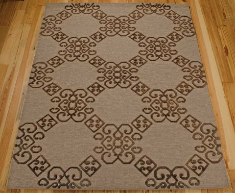 Nourison AMBROSE Beige 99 X 139 Area Rug 99446046918 805-95983 Image 2