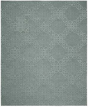 Nourison Ambrose Grey Rectangle 8x10 ft Wool Carpet 95994