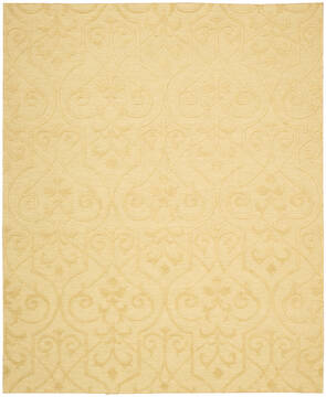 Nourison Ambrose Beige Rectangle 8x10 ft Wool Carpet 96012