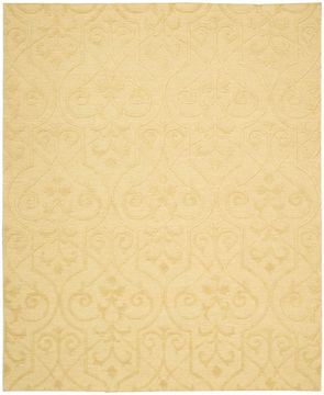 Nourison AMBROSE Beige Rectangle 10x14 ft Wool Carpet 96014