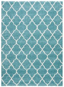 Nourison Amore Blue Rectangle 10x13 ft Polypropylene Carpet 96048