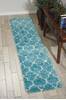 Nourison Amore Blue Runner 22 X 100 Area Rug 805-96049 Thumb 3