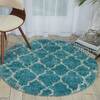 Nourison Amore Blue Round 311 X 311 Area Rug  805-96051 Thumb 3