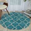 Nourison Amore Blue Round 311 X 311 Area Rug 805-96051 Thumb 3