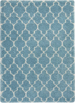 Nourison Amore Blue Rectangle 4x6 ft Polypropylene Carpet 96052