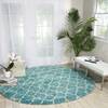 Nourison Amore Blue Round 710 X 710 Area Rug  805-96059 Thumb 3