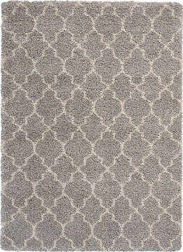 Nourison Amore Grey Rectangle 5x7 ft Polypropylene Carpet 96061