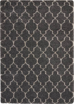 Nourison Amore Grey Rectangle 5x7 ft Polypropylene Carpet 96069