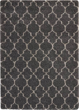 Nourison Amore Grey Rectangle 5x7 ft Polypropylene Carpet 96069