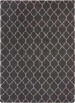 Nourison Amore Grey Rectangle 8x11 ft Polypropylene Carpet 96073