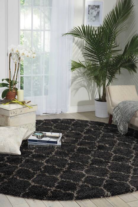 Nourison Amore Grey Round 710 X 710 Area Rug 805-96074 Image 3