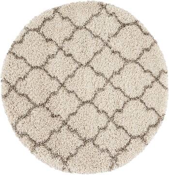 Nourison Amore Beige Round 3'11" X 3'11" Area Rug  805-96078