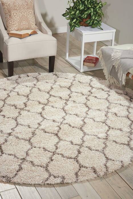 Nourison Amore Beige Round 67 X 67 Area Rug 805-96082 Image 2