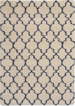 Nourison Amore Beige Rectangle 4x6 ft Polypropylene Carpet 96091