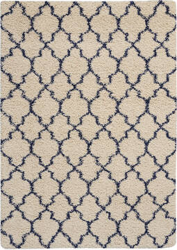 Nourison Amore Beige Rectangle 4x6 ft Polypropylene Carpet 96091