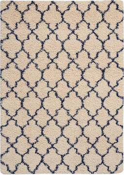 Nourison Amore Beige Rectangle 5x7 ft Polypropylene Carpet 96093