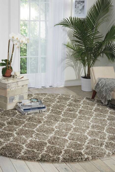 Nourison Amore Beige Round 710 X 710 Area Rug 805-96110 Image 3