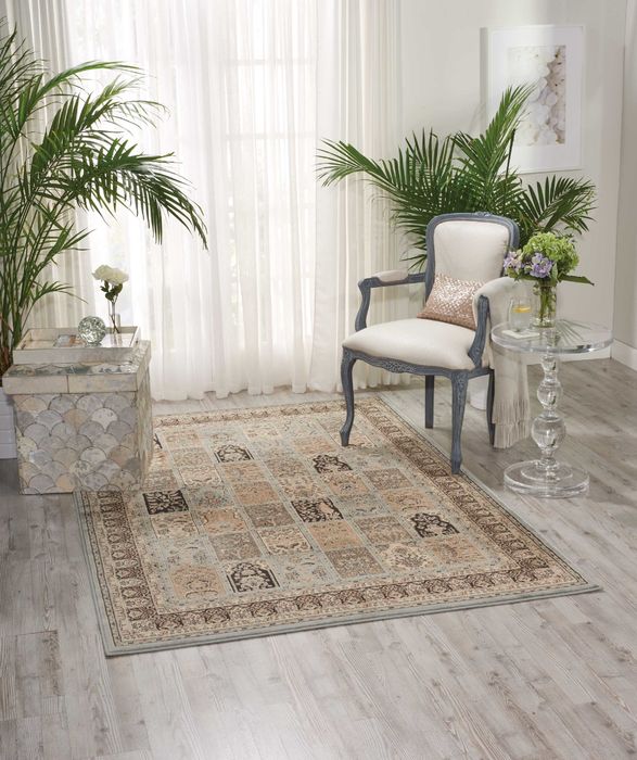 Nourison ARARAT Blue 93 X 129 Area Rug 99446254573 805-96133 Image 1