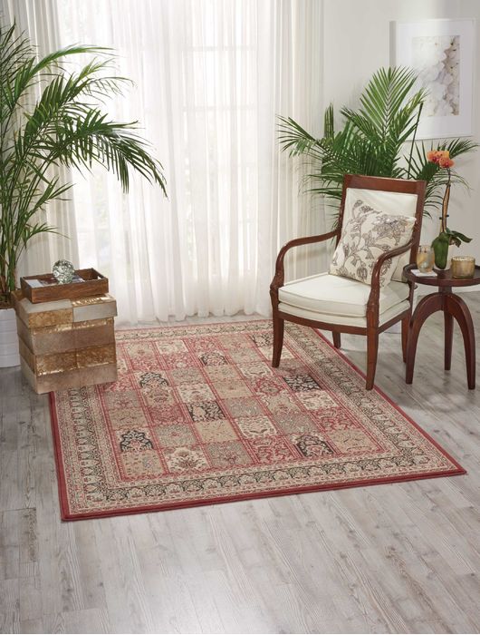 Nourison ARARAT Red 93 X 129 Area Rug 99446254511 805-96138 Image 1