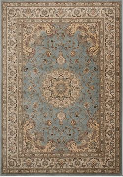 Nourison ARARAT Blue Rectangle 5x7 ft polypropylene Carpet 96153