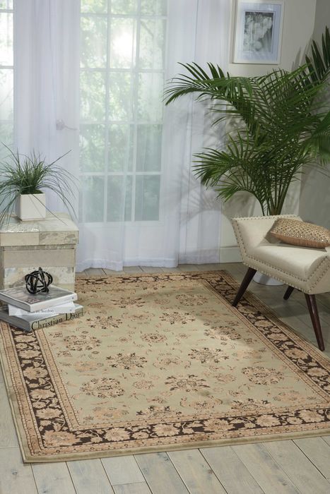 Nourison ARARAT Green 93 X 129 Area Rug 99446254771 805-96162 Image 1