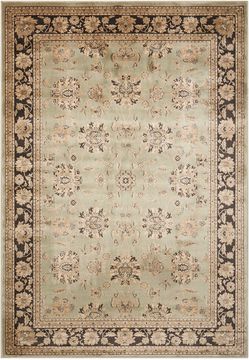 Nourison ARARAT Green Rectangle 9x13 ft polypropylene Carpet 96162