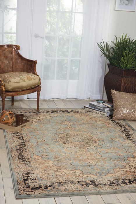 Nourison ARARAT Blue 53 X 74 Area Rug 99446350558 805-96189 Image 1