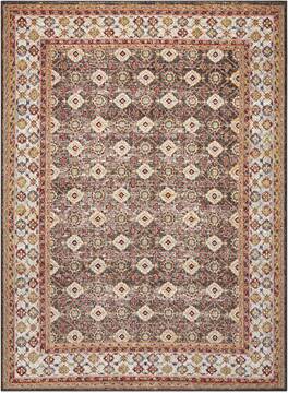 Nourison Aria Grey Rectangle 5x7 ft Polypropylene Carpet 96201